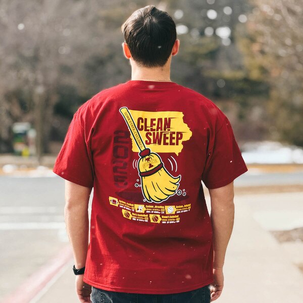 Champion Clean Sweep I-State Cardinal Short Sleeve T-shirt | ISU